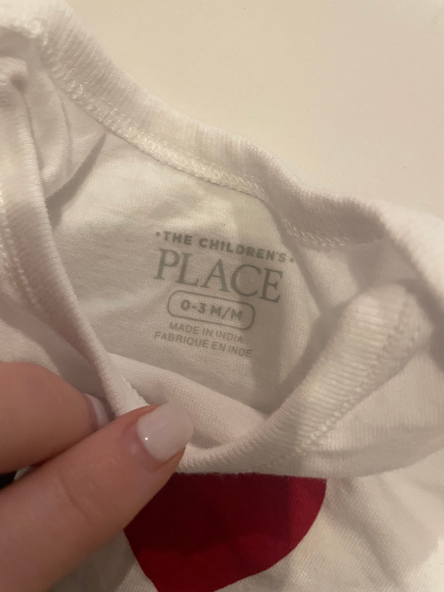 Children’s Place 0-3 month Diapee Shirt